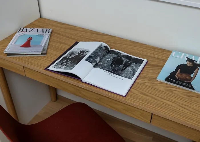 Elegant Flat With Balcony, Workspace, Garage شقة